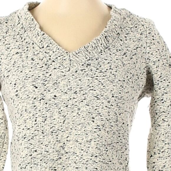 Banana Republic Sweater V Neck Marled Cotton Wool Blend - Picture 3 of 7